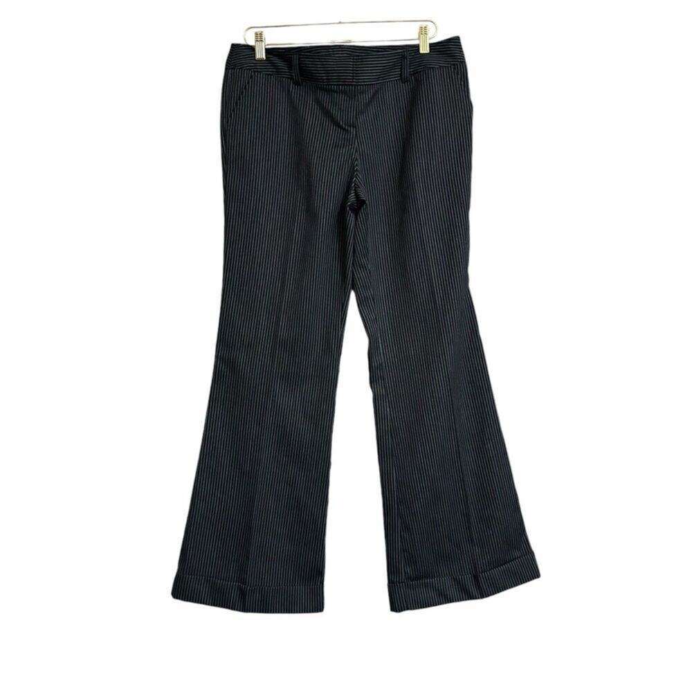 Vintage Tracy Evans Limited Y2K Pinstripe Trousers Women 11 Black White Corpcore